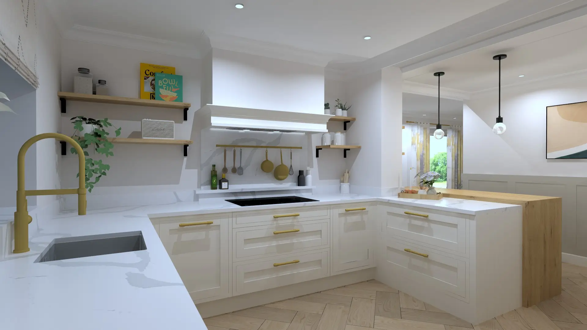 Abbie & Cal kitchen design, by Faye Newman